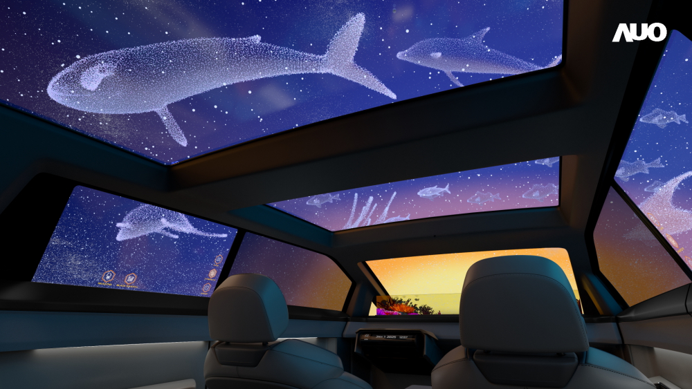 NG娱乐以Smart Cockpit 2025展示一系列领先业界的Micro LED Display HMI 解决方案，其中幻境全景天幕(Vitrual Sky Canopy)是全球首度导入大尺寸、透明Micro LED 显示器于天窗的应用，带来无边际的沉浸式体验